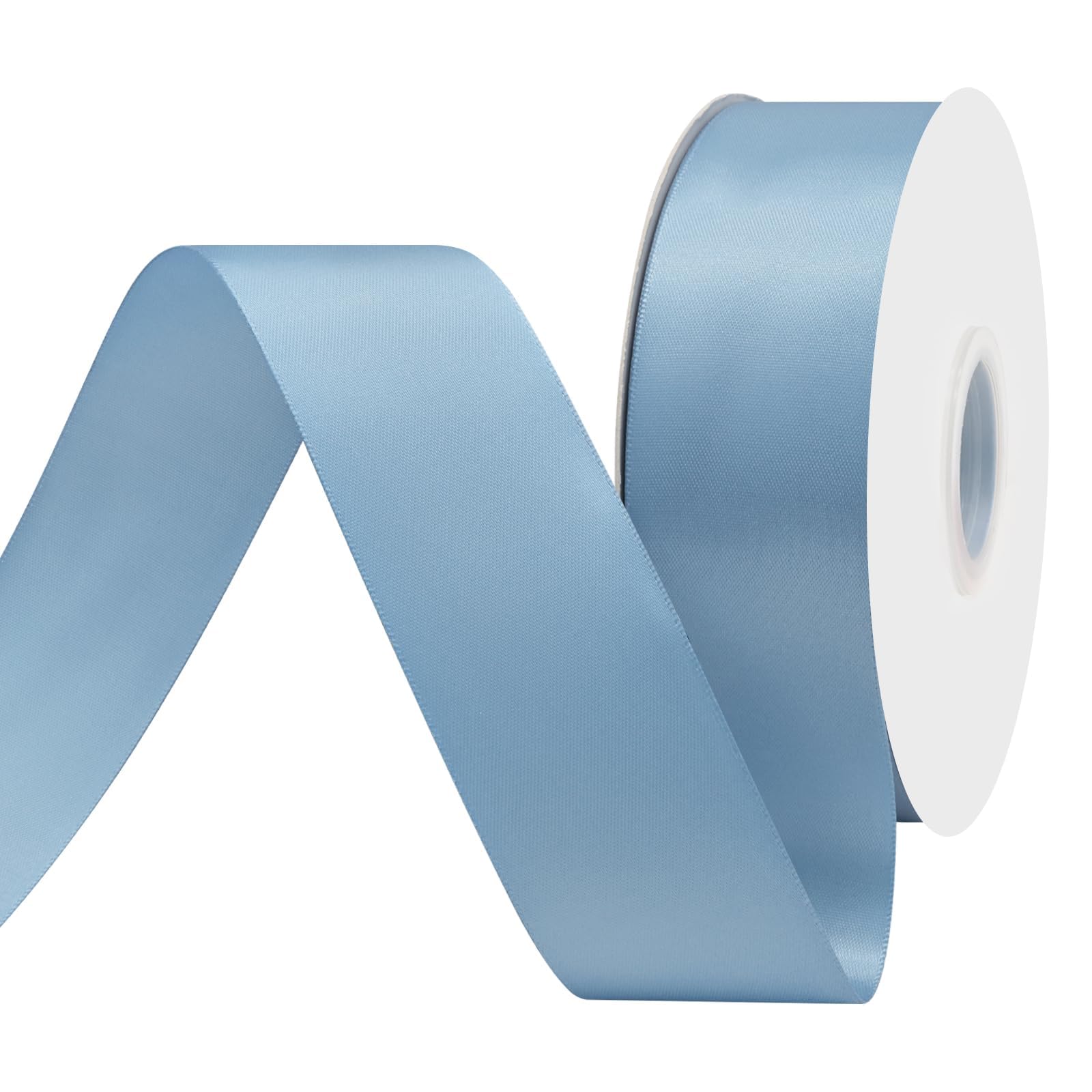 BVIEAKD Dusty Blue Satin Ribbon 1-1/2
