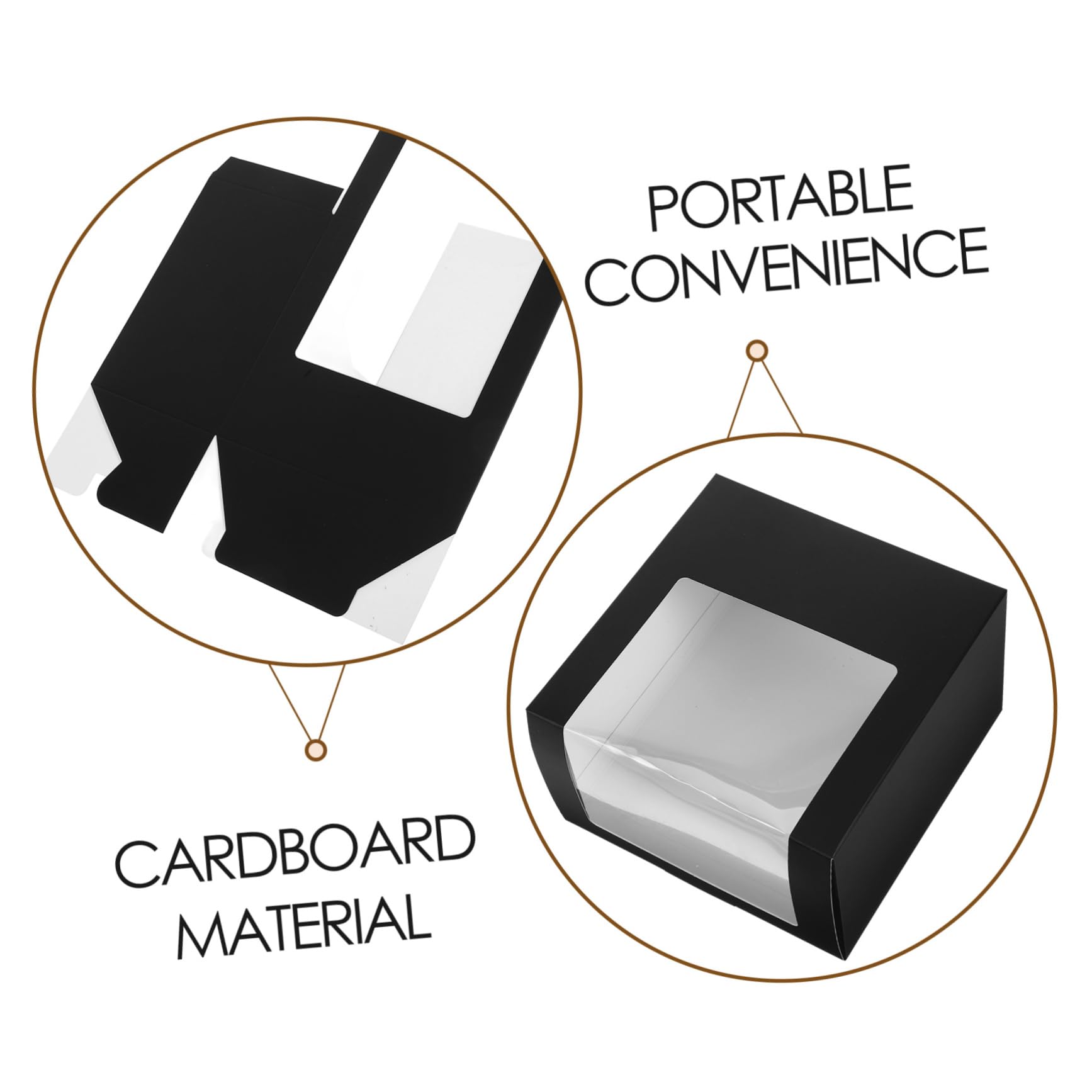 SOESFOUFU 2pcs Hat Holder Box Showcase Window Baseball Cap Storage Hat Organizer Paperboard Minimalist Design Easy to Carry