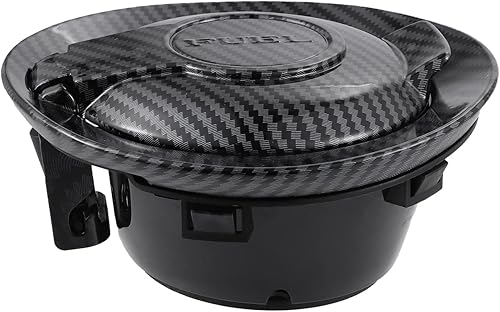 Miniatura 2 de Tapa de gasolina, acabado de fibra de carbono, tapa de tanque de llenado de combustible para Dodge Challenger 2008-2023, OEM 68250120AA