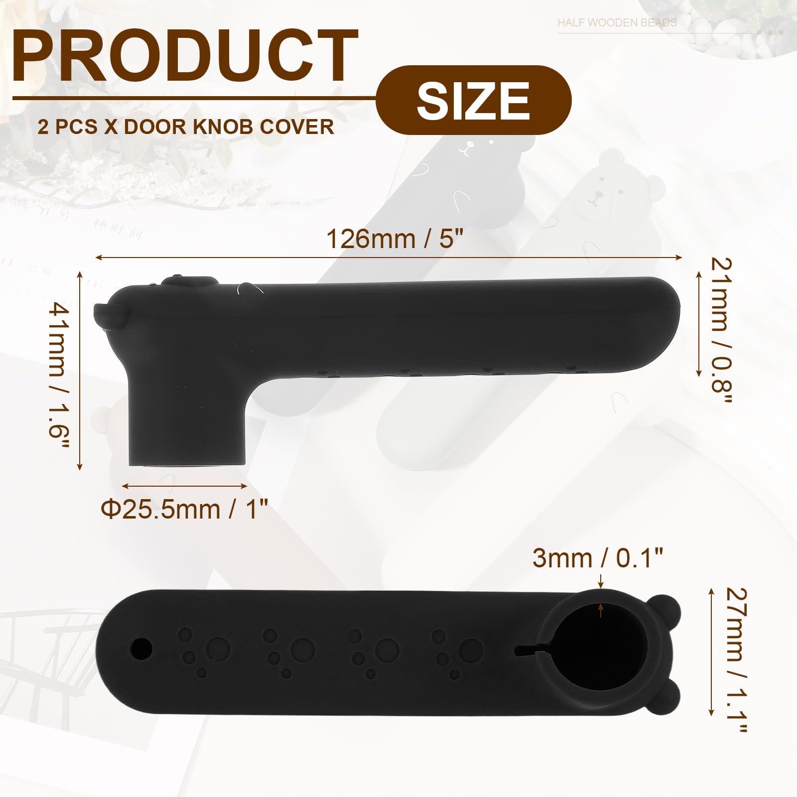 Silicone Door Handle Covers - Protect & Decorate -2 Silicone Door Handle Covers - Protect & Decorate -2