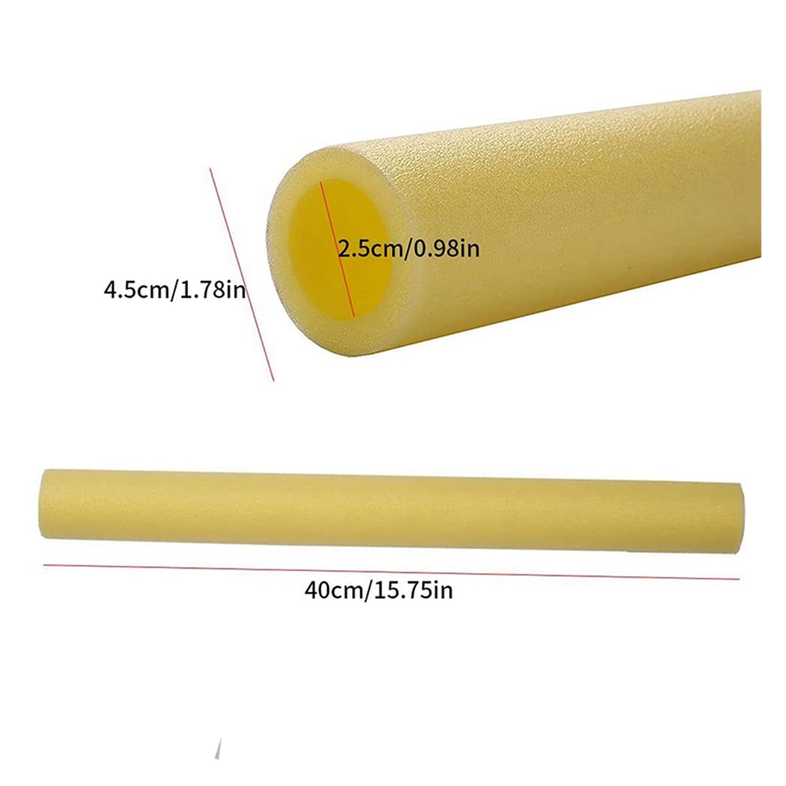 Colchoneta Recambio Exterior Trampolín 48 Uds. Cubierta De Postes De Trampolín De 40CM, Tubo De Espuma Acolchado, Carcasa De Esponja, Mangas Protectoras De Espuma para Poste De Trampolín