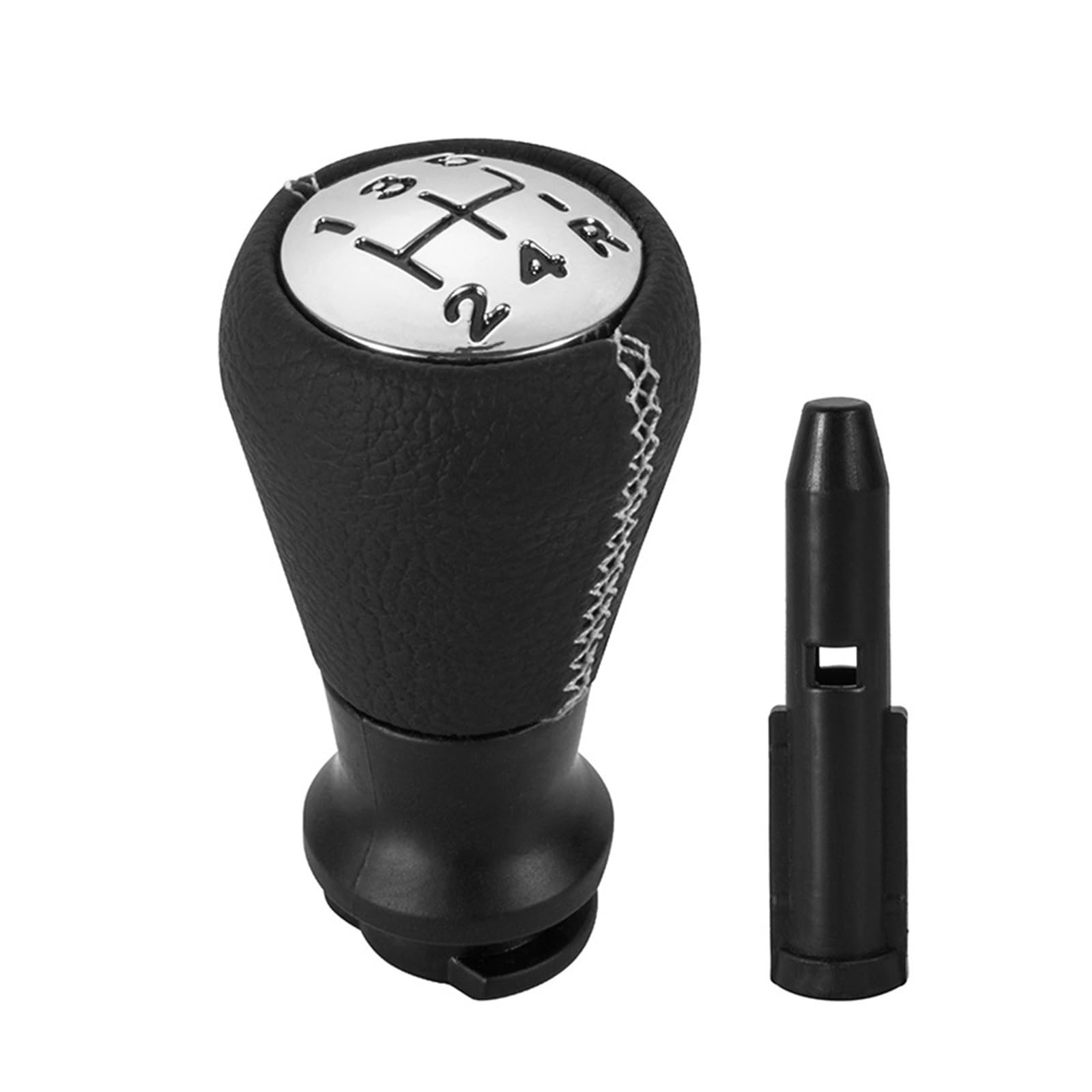 Meumir Black Car Gear Knob Stick Shifter For Peugeot 106 107 205 206 207 306 307 308 309 5 Speed Car Gear Shift Knob Head Rod Decoration Accessories