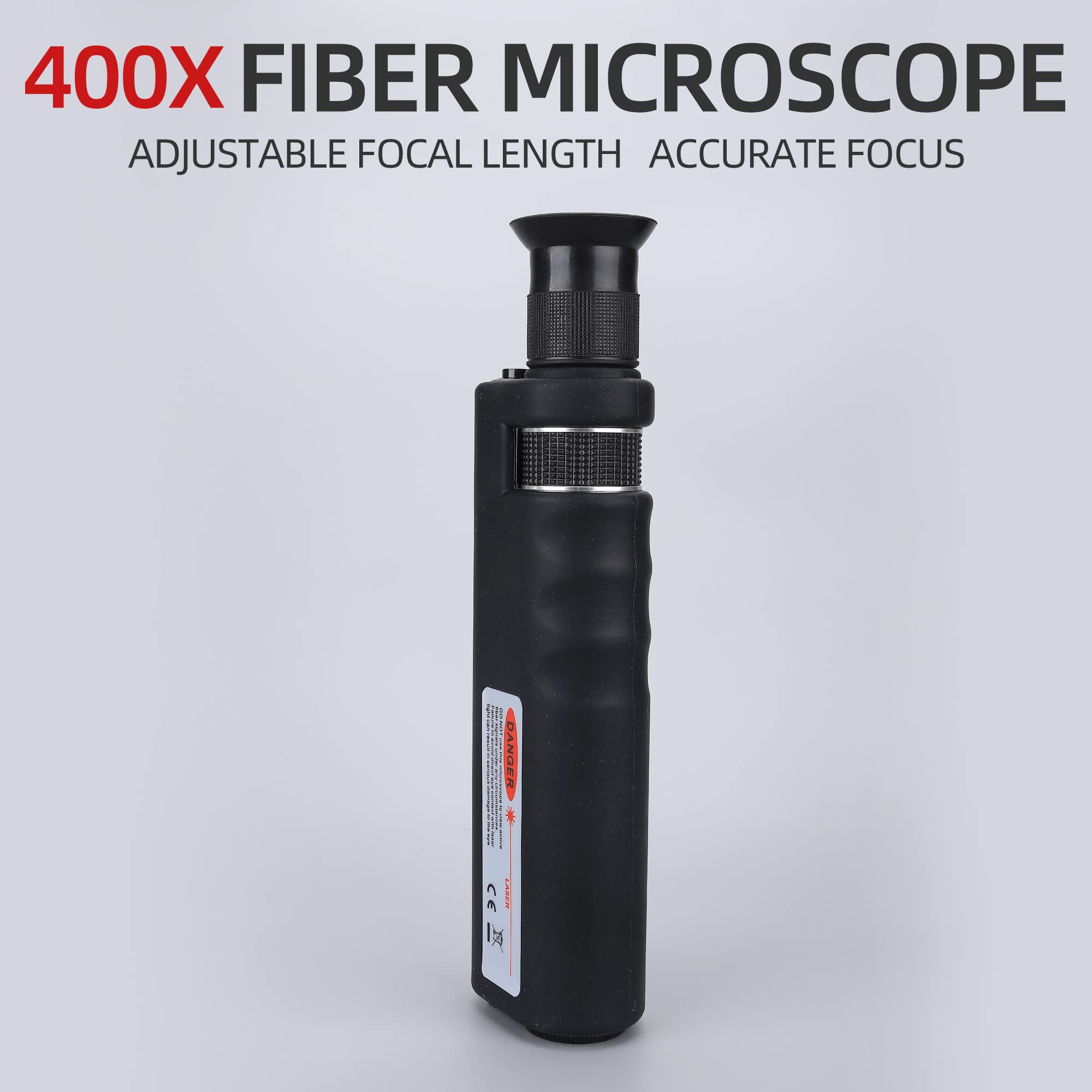 Mikroskop ręczny z inspekcją światłowodową zawiera adapter 2,5 mm i adapter 1,25 mm