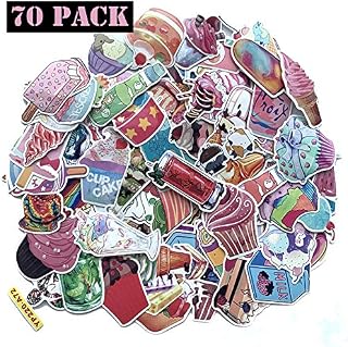 Ehope Pink Cute Cake Ice Cream Sticker Vinyl Cate Stickers for Laptop,Skateboard,Bike,Luggage,PS4,Xbos one,Phone-Party