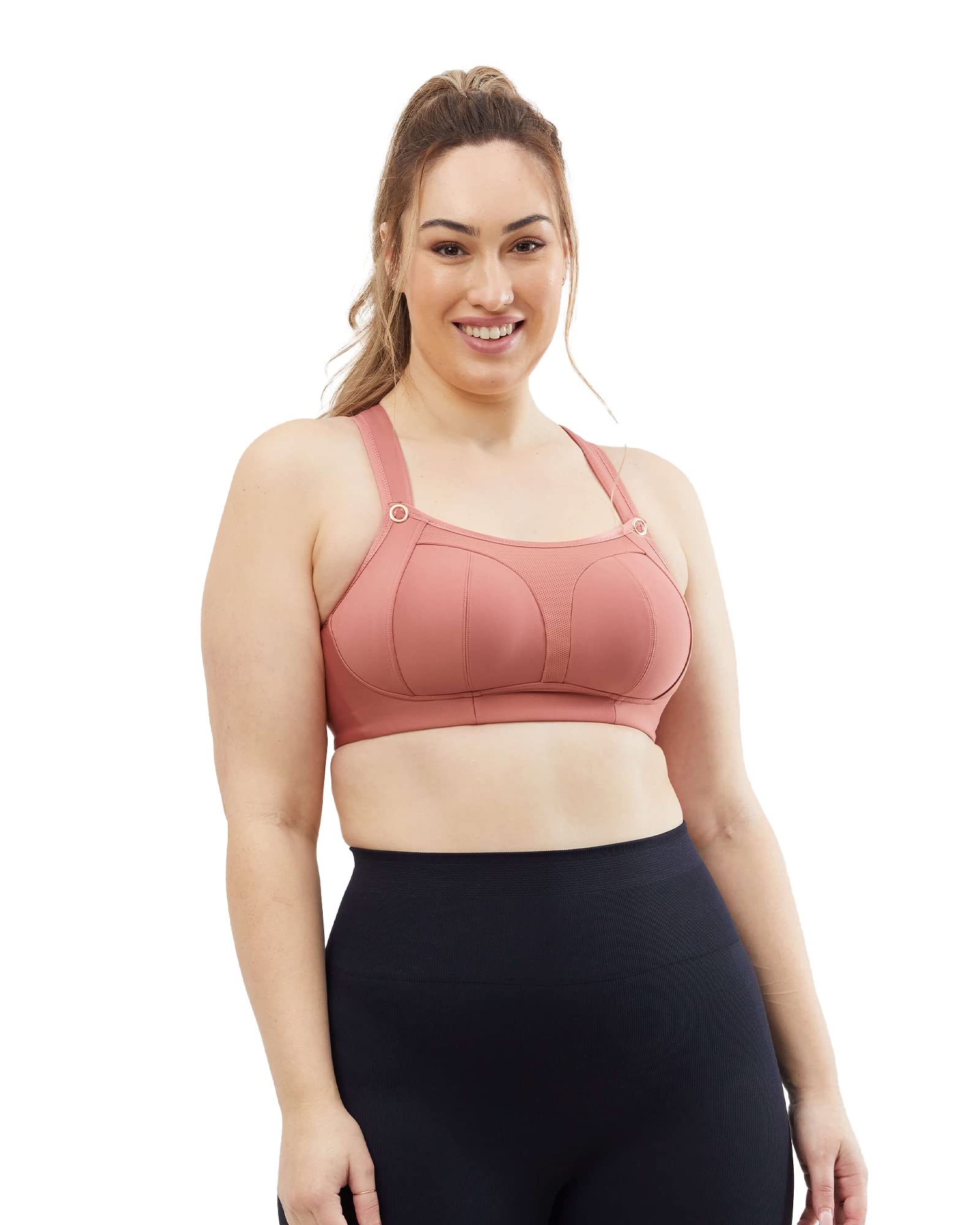 Cake Lingerie Popcorn Petite Wire Free Nursing Sports Bra, Brick, 34B UK, Model 27-1065-14