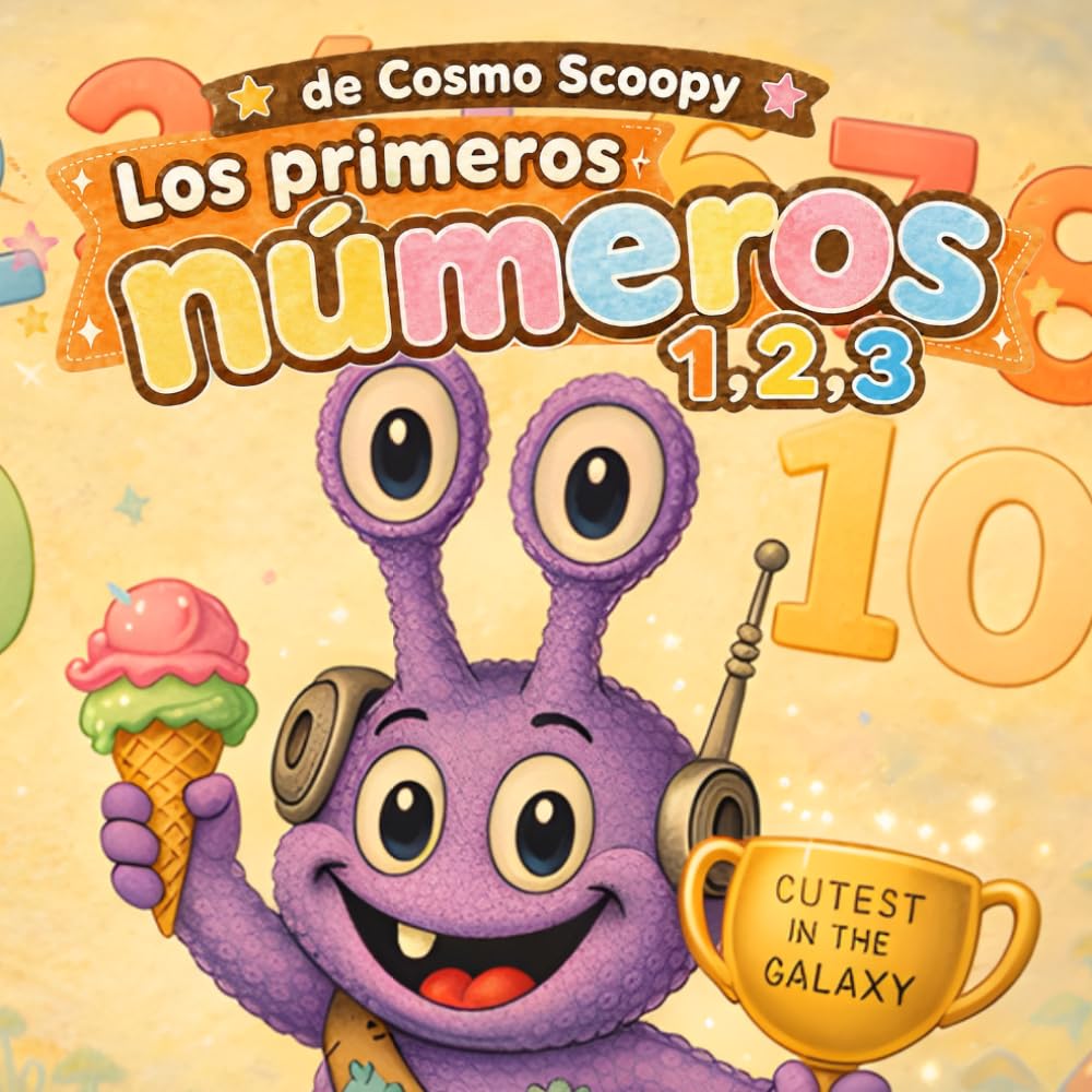 Los Primeros Números de Cosmo Scoopy 1,2,3: Contar, Trazar y Aprender los Números del 1 al 10 con Cosmo Scoopy (cosmo-scoopy (edición en español))