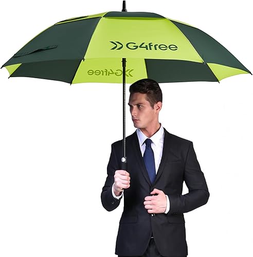 Miniatura 128 de G4Free - Paraguas de golf de apertura automática de 47, 54, 62 y 68 pulgadas - Paraguas extragrande con doble toldo, ventilado, a prueba de viento
