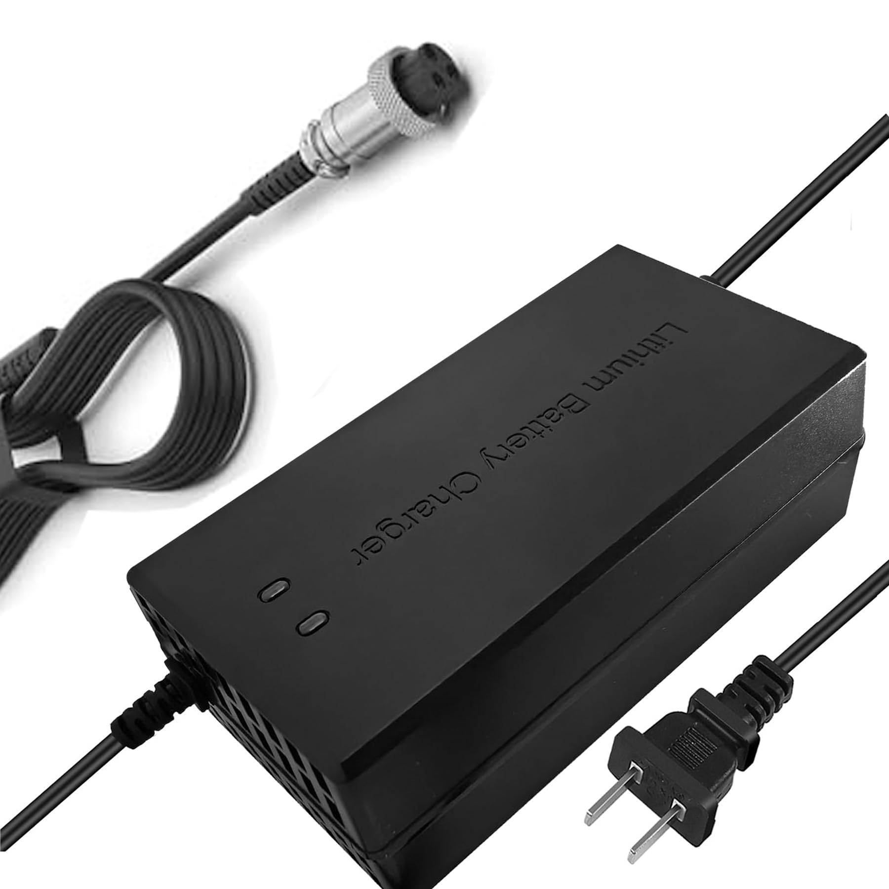 58.8V 5A Smart Fast Electric Scooter Charger for Apollo 52V Phantom, Explore, Ghost, Pro/Yume Y10 52V 14s Lithium Li-ion Battery Gx16-3 pin Standard 3 Prong Plug