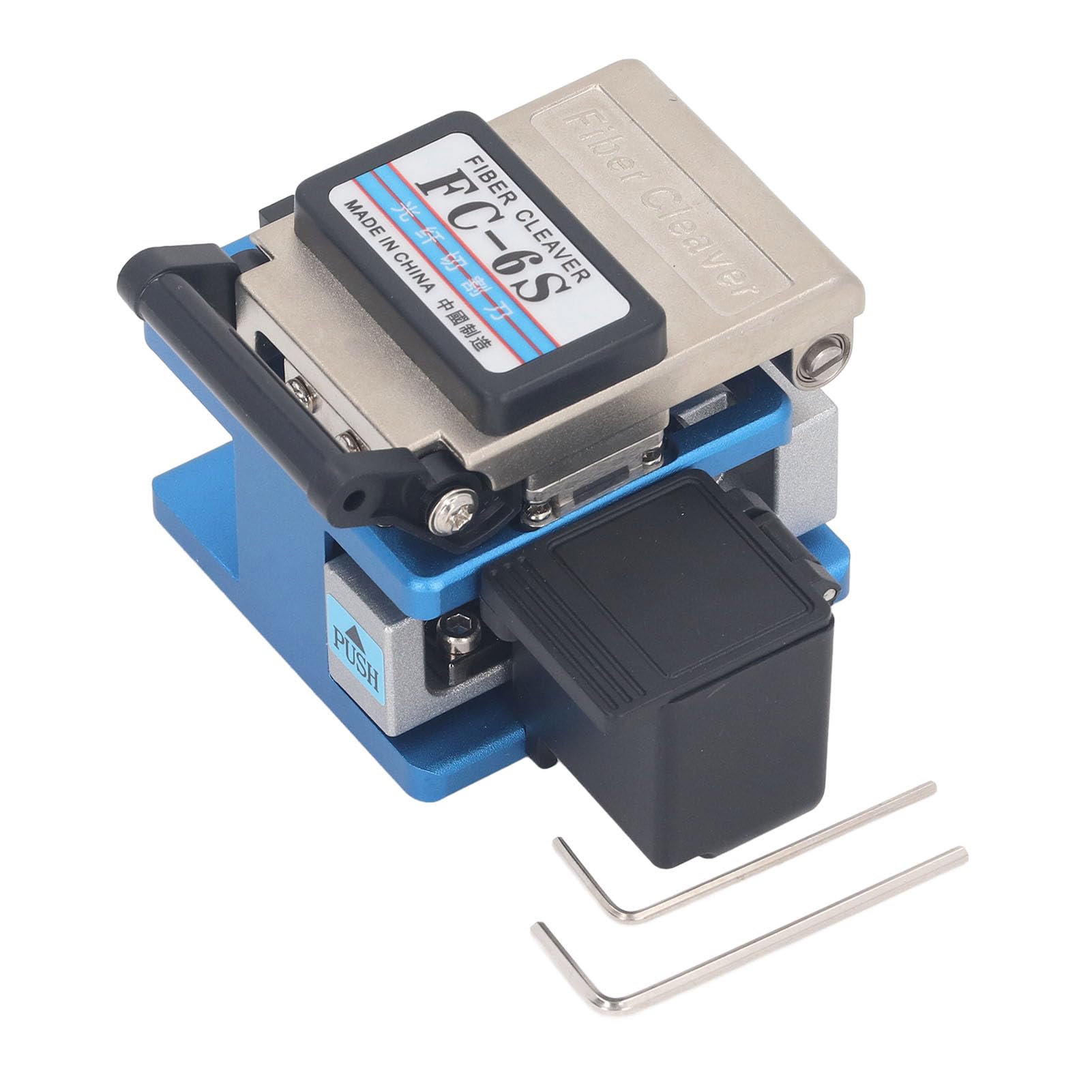 Kit de Cuchilla de Fibra, Kit de Herramientas de Cuchilla de Fibra con Caja de Almacenamiento de Coleta FC? 6s Azul, Diapositivas Espesas, Ventajas Múltiples para Cable óptico, Utilidad de Utilidad