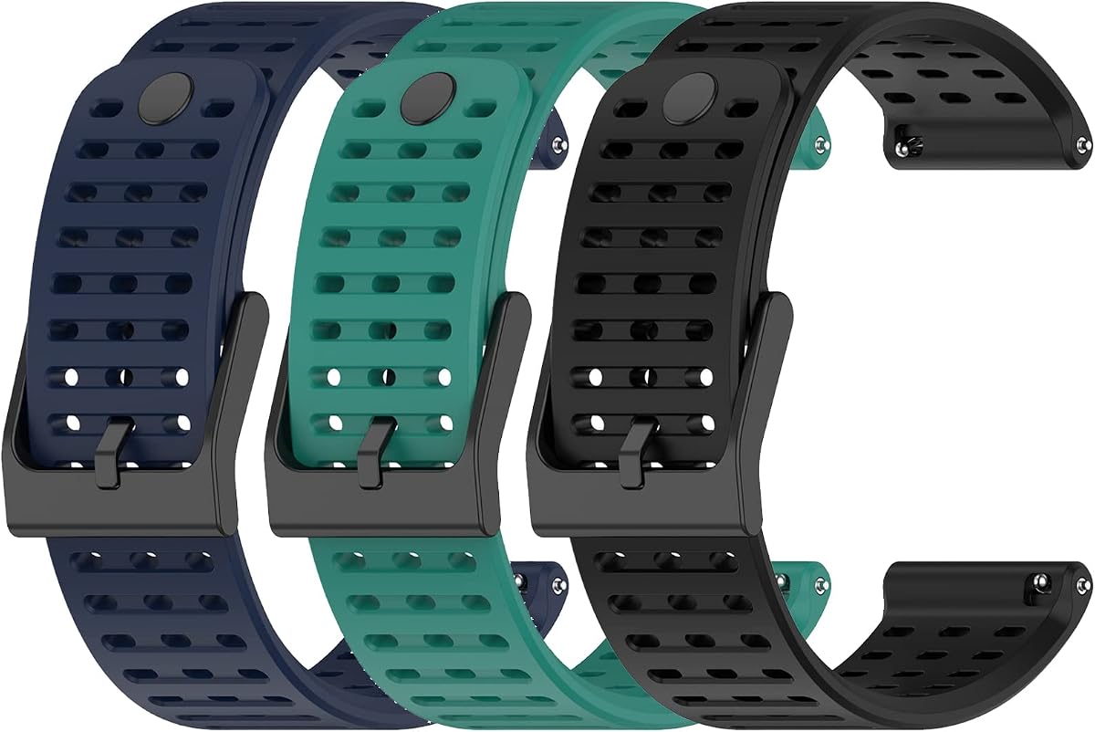 Band for SUUNTO RUN/Vertical/9 Peak Pro/9Peak/5Peak Smart Watch, 22mm Wrist Strap for Suunto Vertical/Vertical2/9 Peak/5 Peak Soft Silicone Sport Watch Bands Replacement Bracelet for Men Women