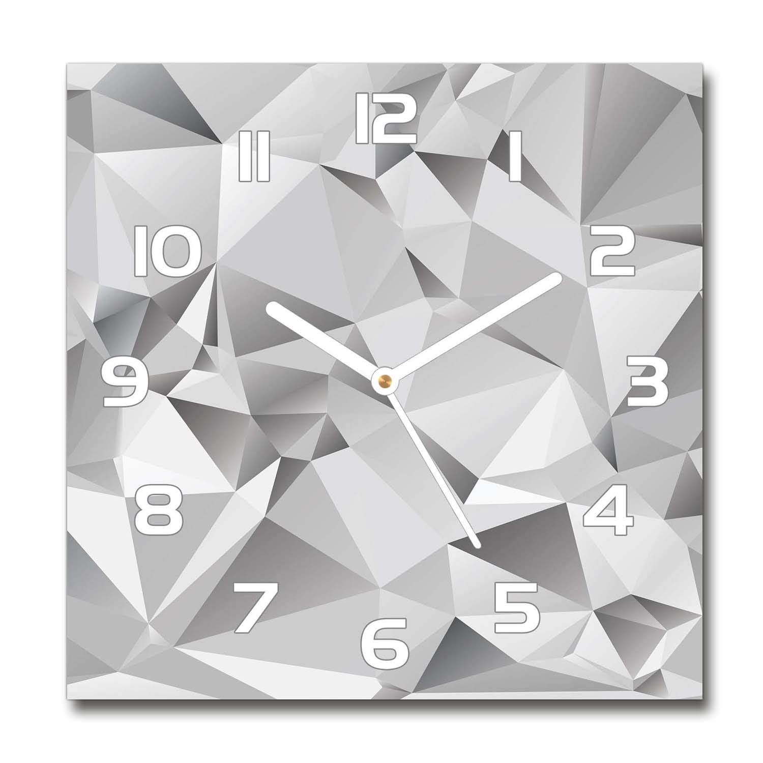 Horloge en verre salon design Tulup silencieuse pour une ambiance zen