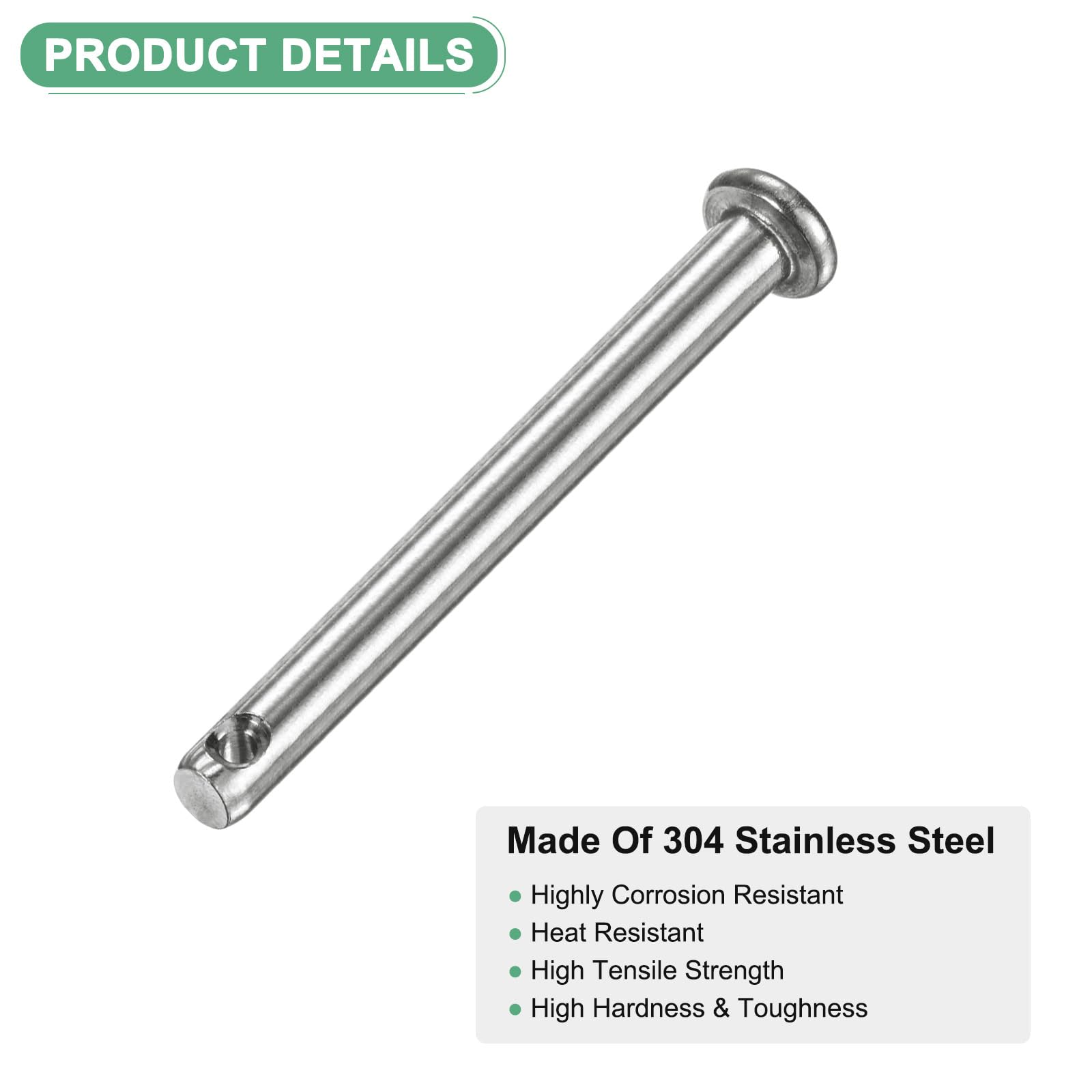M METERXITY 20-Pack Single Hole Clevis Pins - Image 2