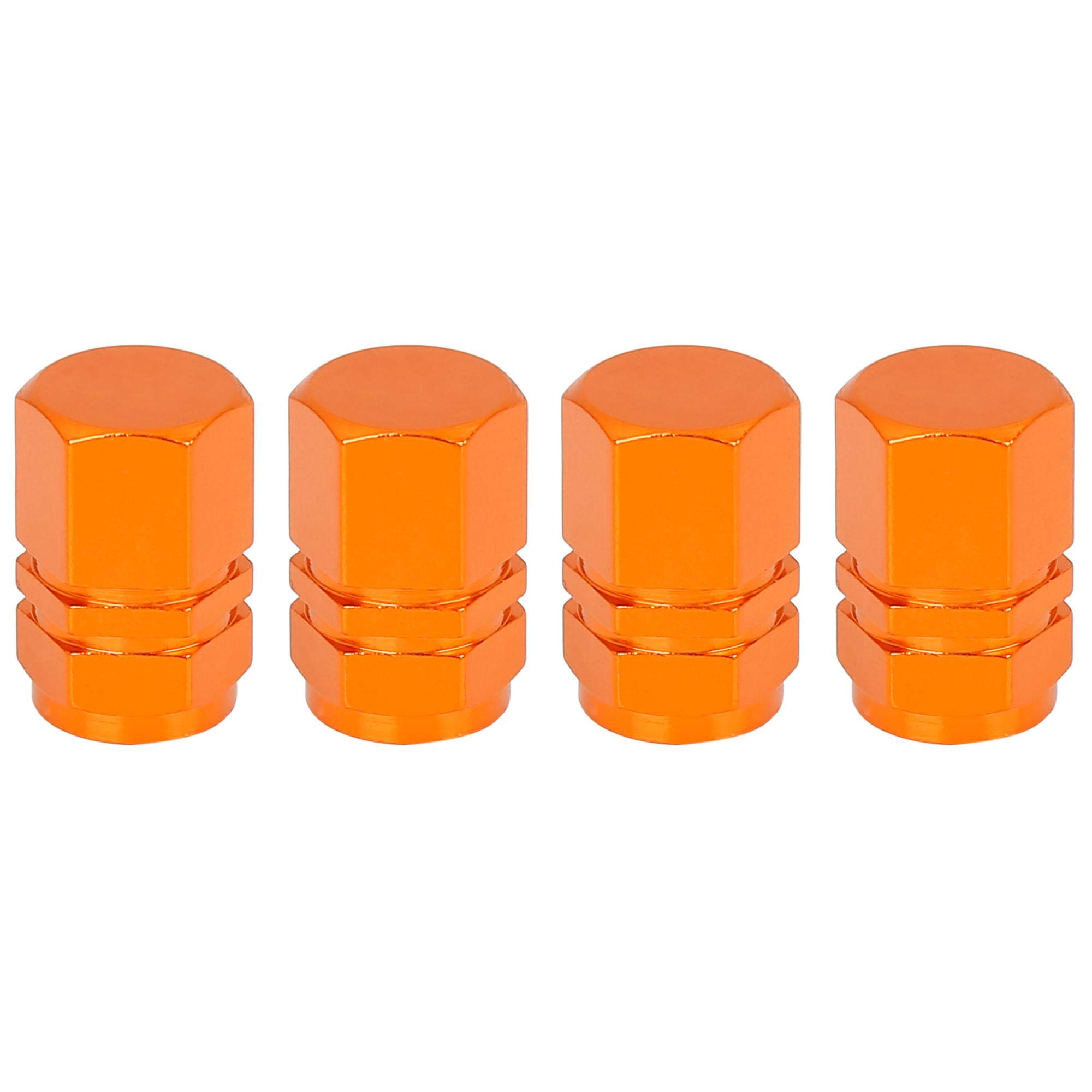 12 Bouchons De Valve à Tête Plate En Alu – Noir Et Argent – Pour Vélos, Motos Et Autos