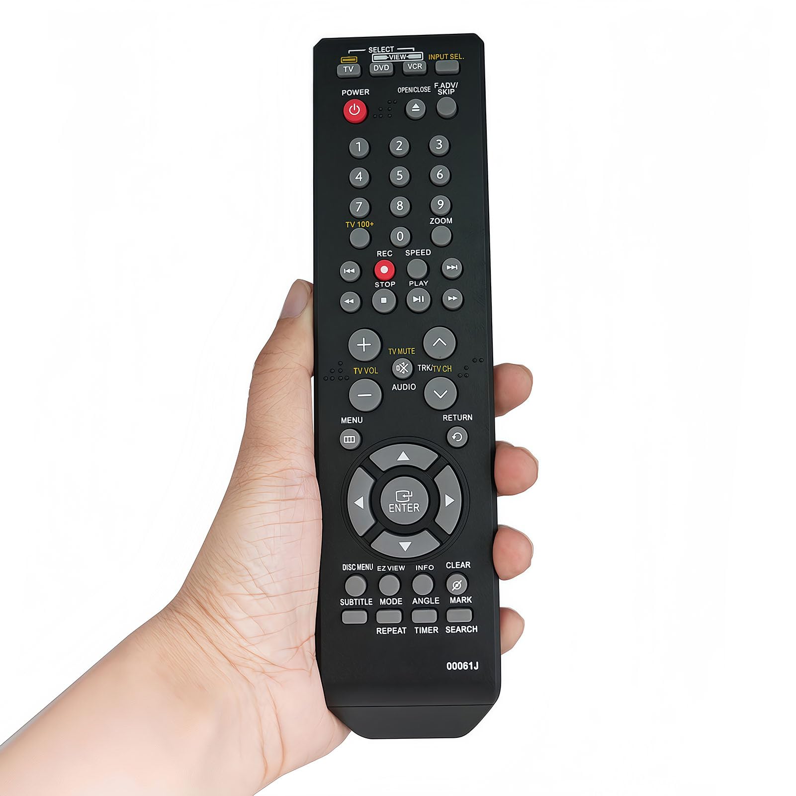 Kassionel Replacement Remote Control Compatible for Samsung DVDV9700 DVD-VR325 DVD-V3500 DVD-V3600 DVD-V3650 DVD VCR Combo Player Recorder