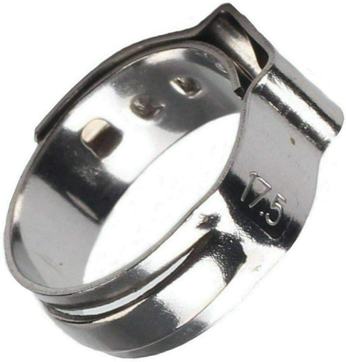 100pcs 1/2 Inch PEX Cinch Clamp Rings,304 Stainless Steel Cinch Crimp Rings Pinch Clamps for PEX Tubing Pipe Fitting Connections