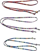 3 Pezzi Laccio Occhiali, Cordino Occhiali Donna Uomo, Cinturino Catena Occhiali Regolabile, Ordoncino Occhiali Multicolor, Porta Occhiali da Collo per Cchiali da Sole e da Lettura