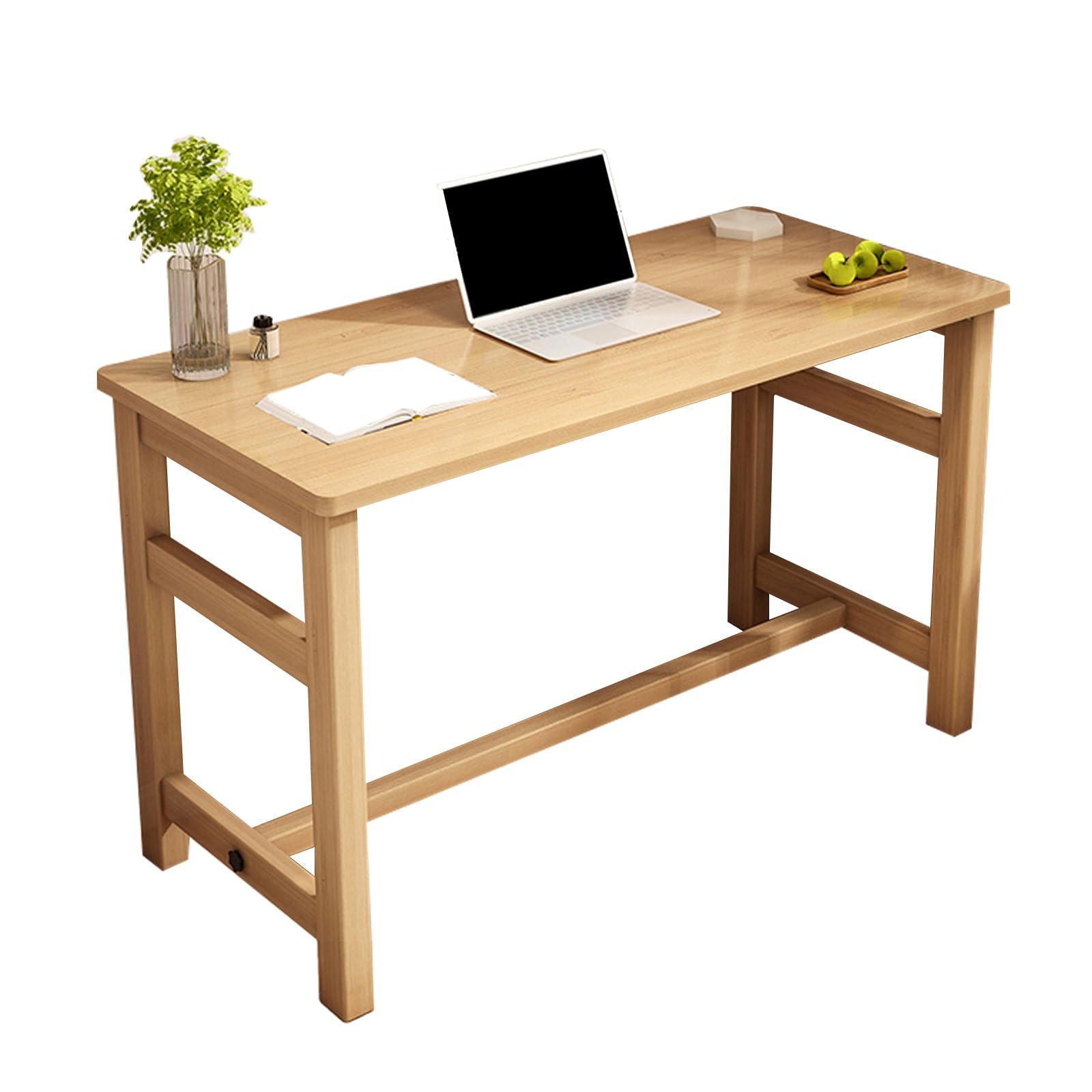 Table pliante de bureau avec forte capacité de charge et châssis renforcé beige