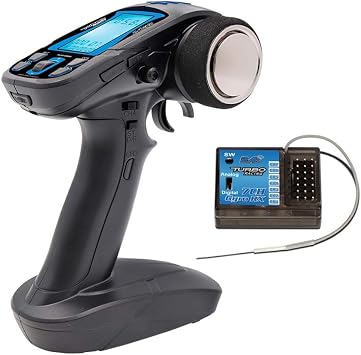 Turbo TB-TX2 2.4Ghz Fhss Digital 7Ch Radio Remote Control Transmitter with Tb-Rx200 LCD Led Receiver for RC Boat Vehicle