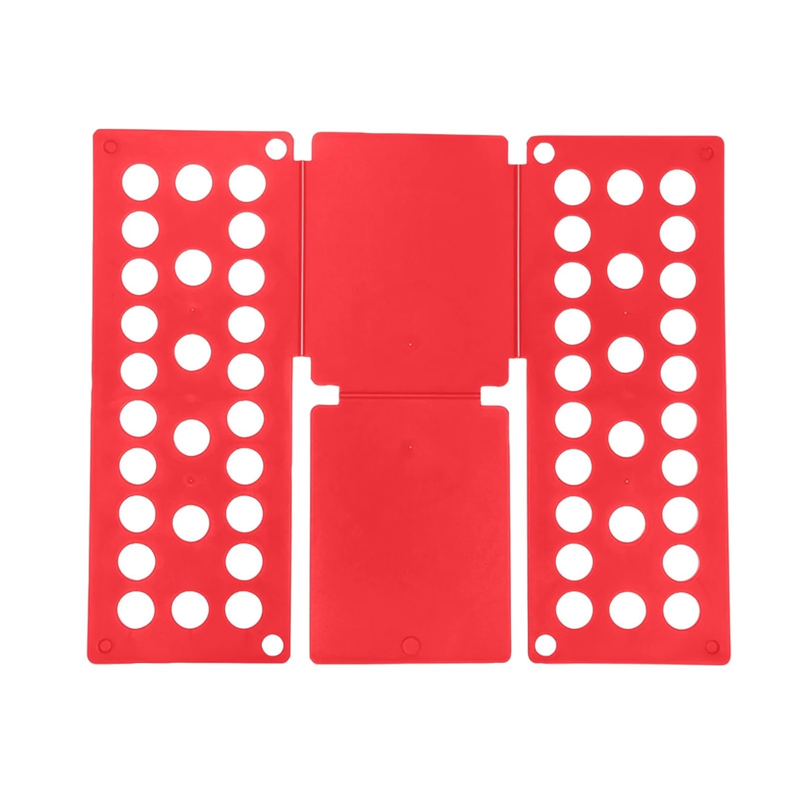 ZNTIHZ Clothes Folding Board Clothing Folder Bender Plastic Detacha T-shirt Laundry Time-saving For Washing And Folding(Red)