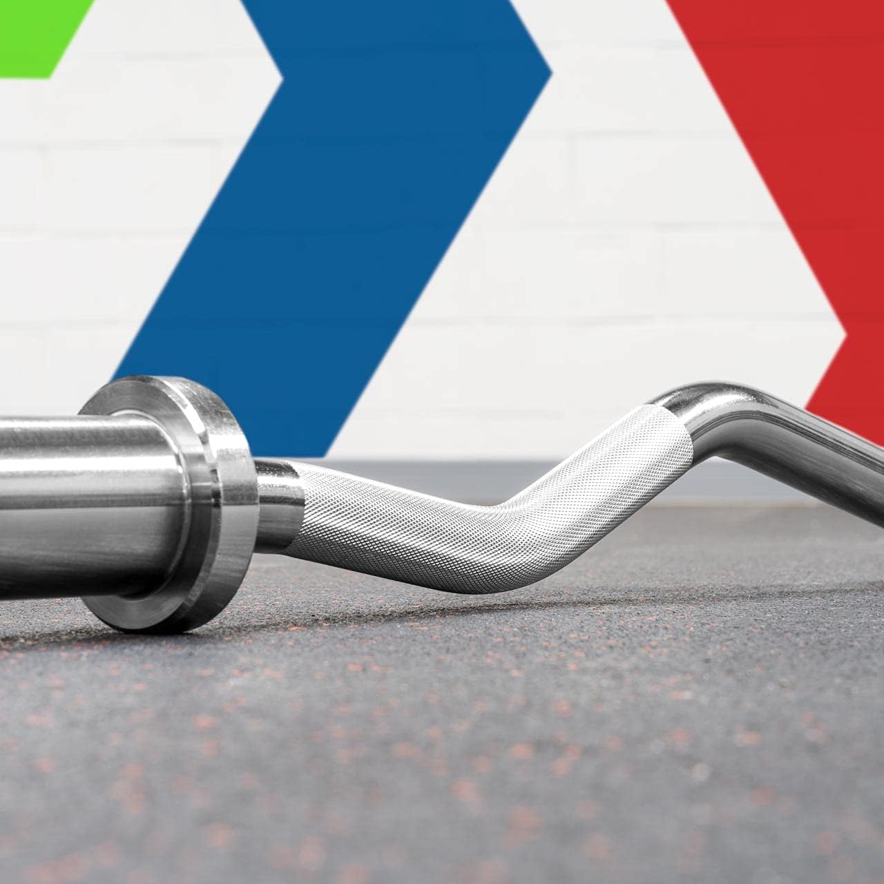 METIS EZ Curl Bar - Tricep Bar for Arm Weights Exercises | Weight Bars For Lifting | Bicep Curl Bar | Strength Training Equipment | EZ Weight Bar