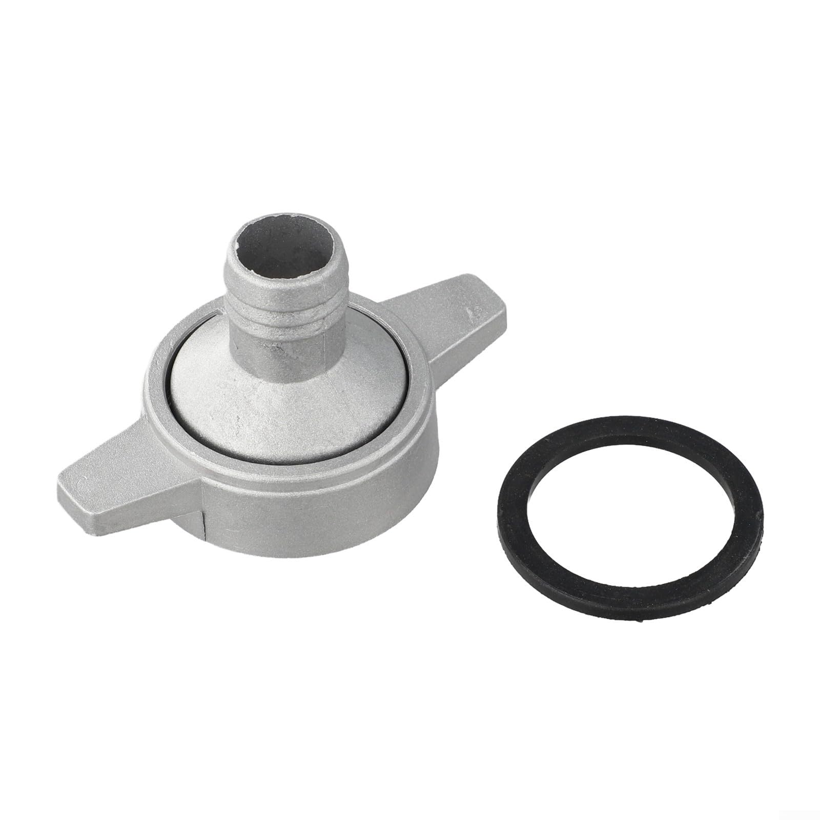 Aluminum Water Pump Fitting with Rubber Gasket Pipe Connector, Outdoor Adapter Reducer 1 Inch to 2 Inch and Multi-Size Coupling for Lightweight Generator Use(2 inch to 1 inch)