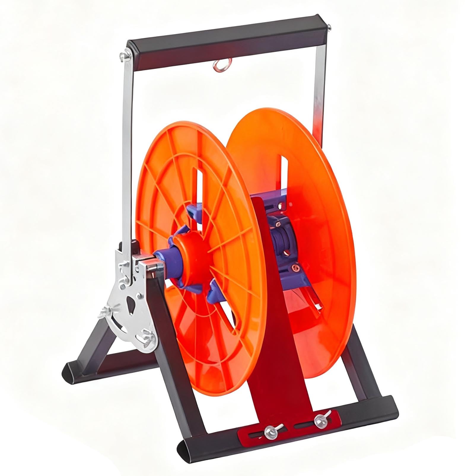 Organizador de cables portátil con ruedas, organizador de carrete de alambre resistente, dispensador de cables múltiple, soporte de carrete de alambre plegable, soporte de carrete de cables eléctricos
