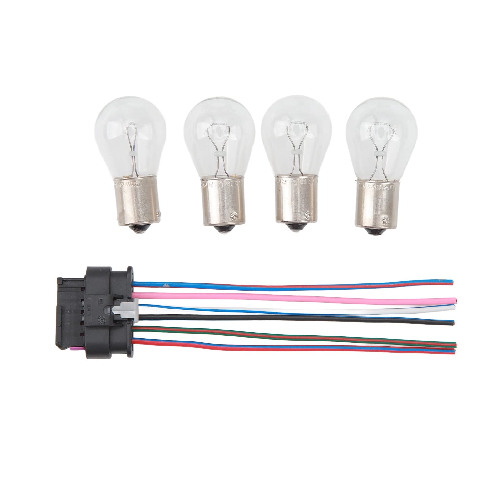 Juego de Enchufes para Lámparas Traseras Ajuste 63217361305 Compatible con F55 F56 F57 Izquierda Derecha Portabombillas Luces Traseras Conectores y Cables Incluidos