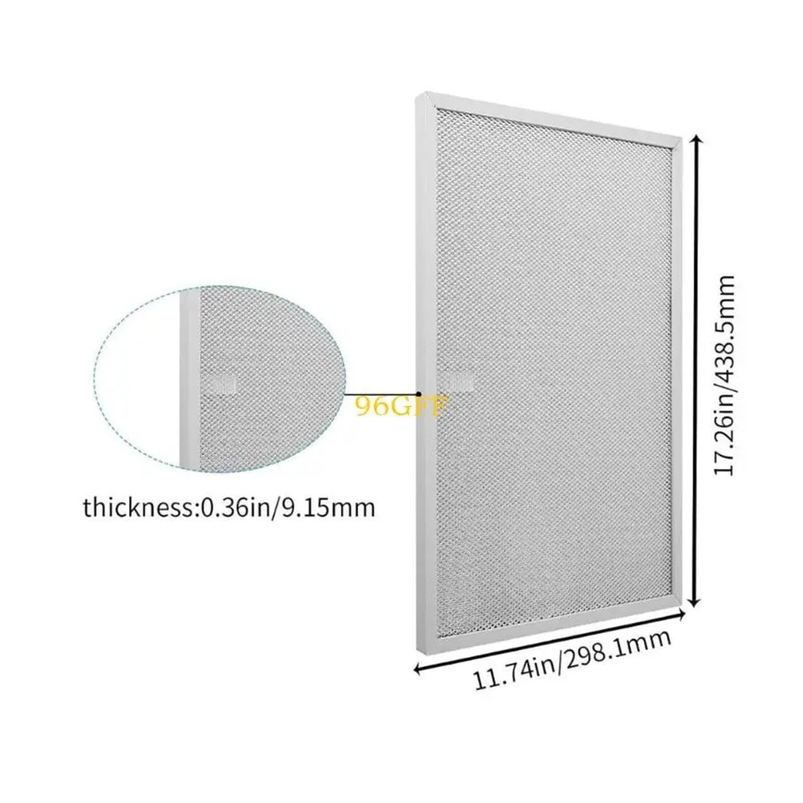 Filtro For Cappa Aspirante Portatile Filtro Antigrasso Metallico, Compatibile Con Varie Cappe Serie QS136AA, QS136BC, QS136BL, Facile Da Pulire E Mantenere