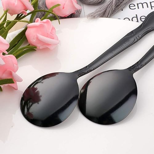 Miniatura 56 de Juego de 12 cucharas de café, mini cucharas de café, cucharas de espresso de acero inoxidable, cucharas pequeñas para postre, té, aperitivo, 4.6