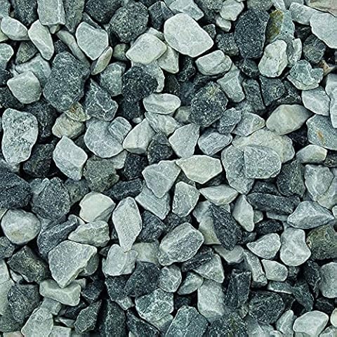 Peak paving Black Ice Decorative Aggregates Stone Chippings Garden Gravel 20mm 20 Kg Cover