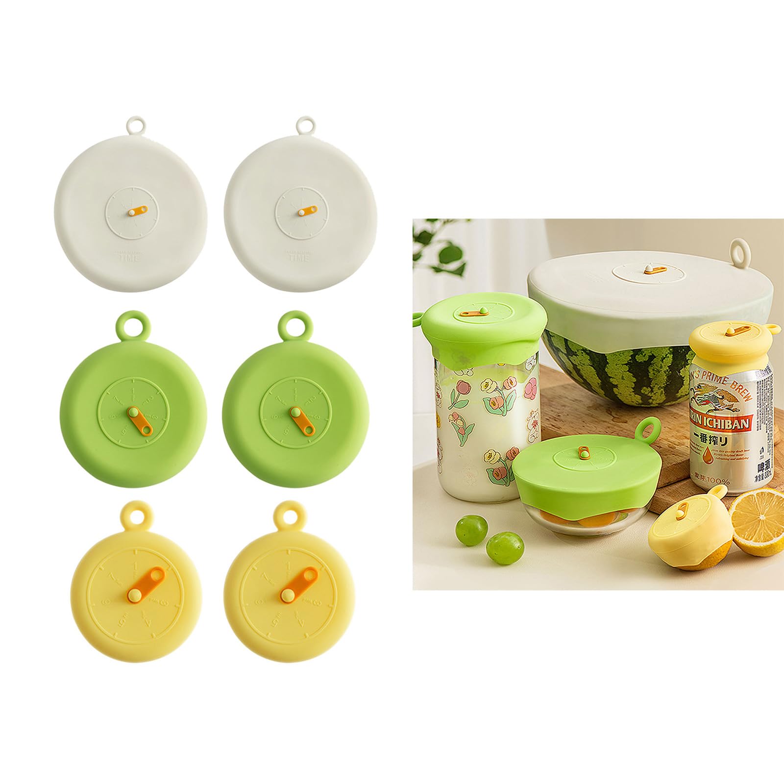 Pack Of 2 Reusable 10cm Lid Covers Practical Silicone Stretch Lids Bowl Food Wrap Sealed