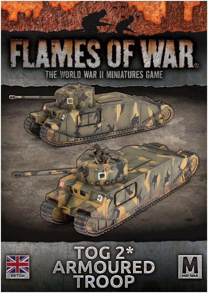 Flames of War: British TOG 2* Armoured Troop (Mid-War)