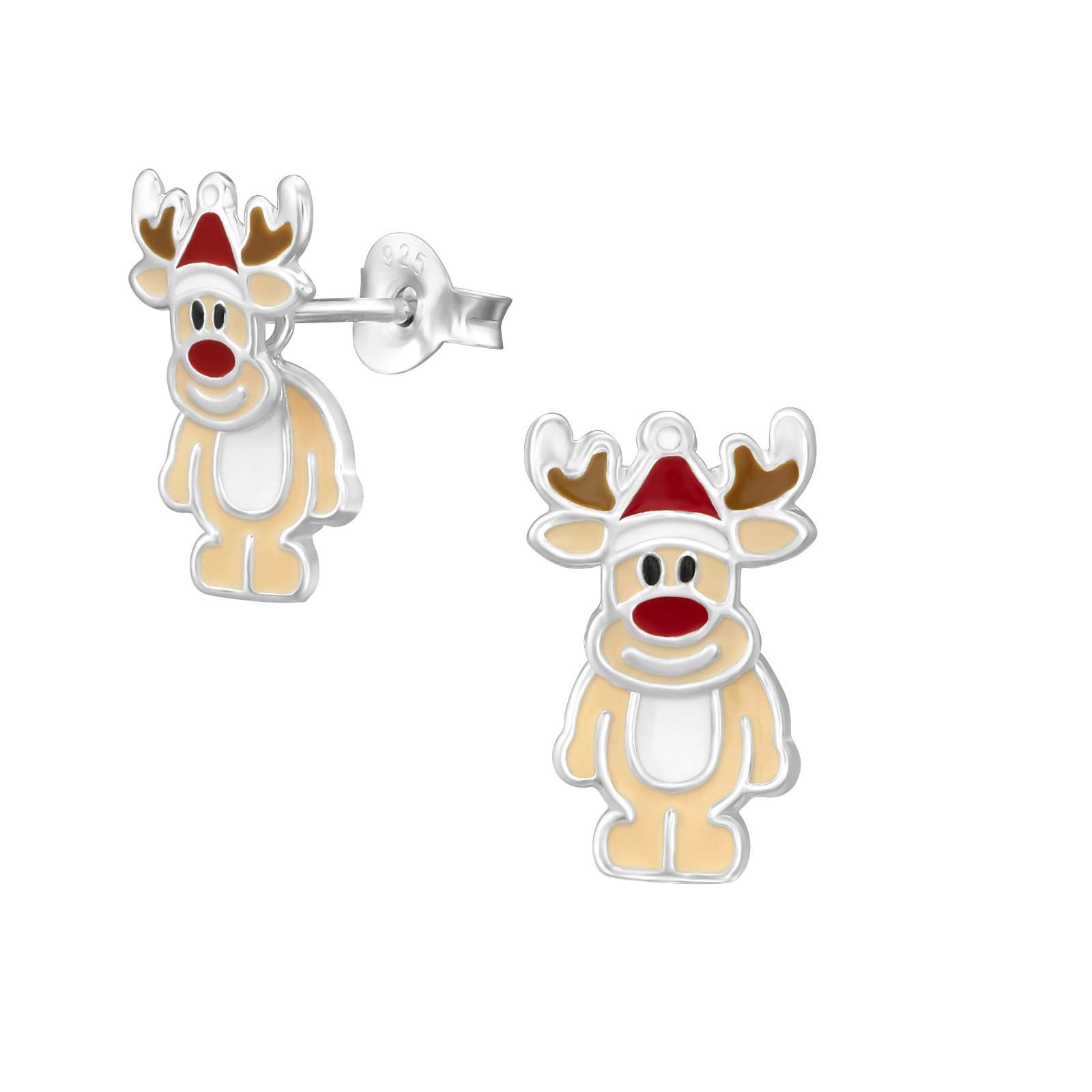 Acquista Orecchini a forma di cervo con animali in argento sterling 925 Gioielli di moda per le donne Regalo di Natale Pendientes Aretes in Italia a partire da 11