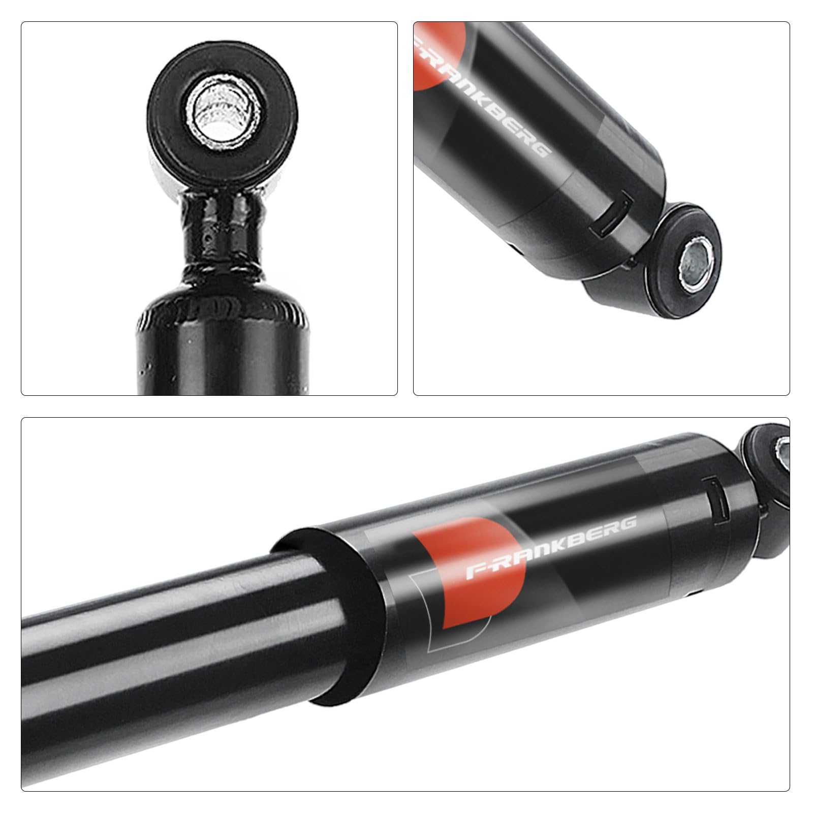 Frankberg 2 amortiguadores traseros de 4115 mm presión de gas 4700500 | Compatible con: Agila (A) H00, Justy III G3X, Wagon R+ Hatchback MA, Ignis II MH