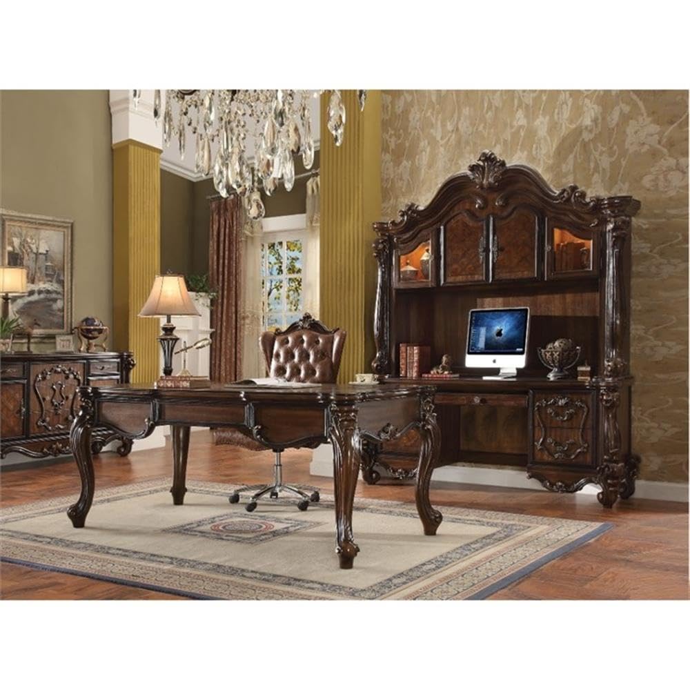 Amazon.com: Acme Versailles Executive Writing Desk in Cherry Oak