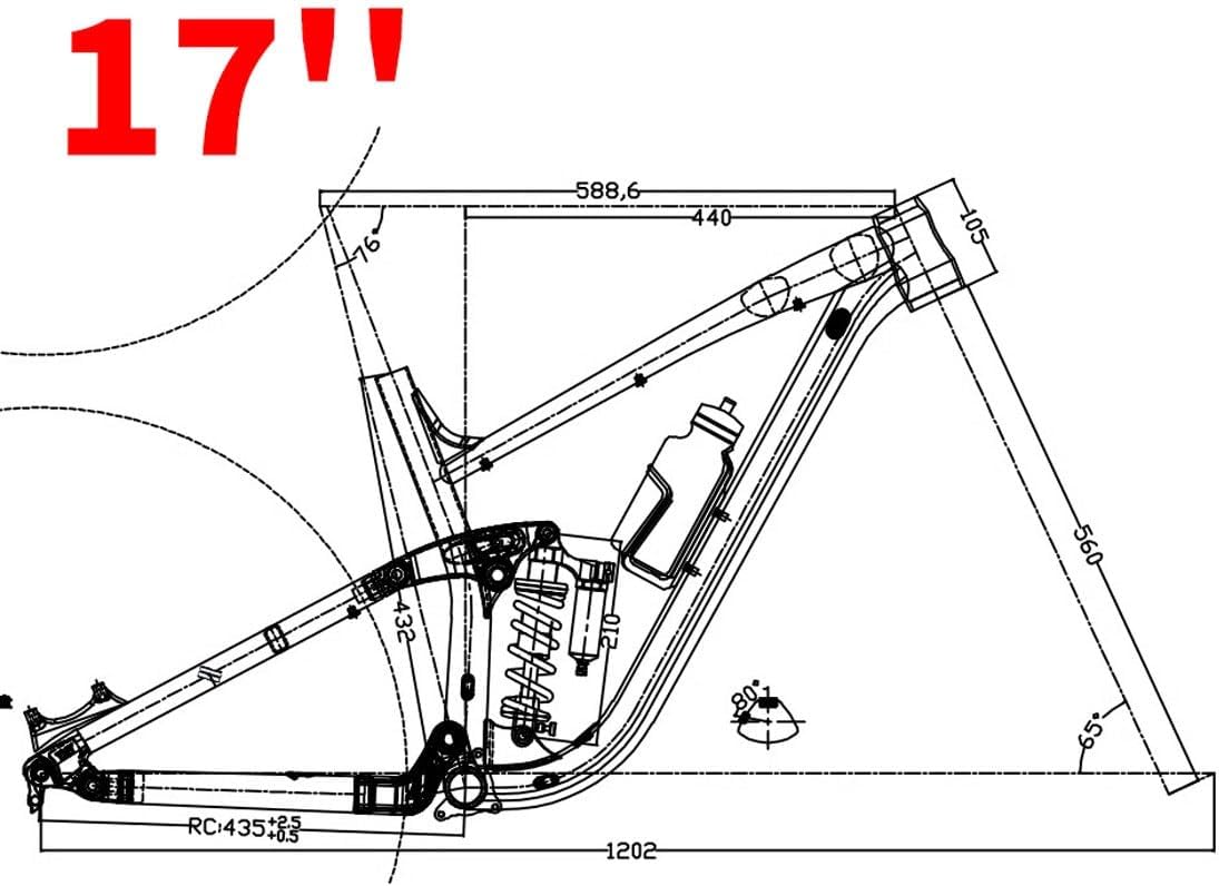 Bike Frame 27.5er 29er Downhill Mountain Bike Suspension Frame 15.5''/17''/18'' Disc Brake Thru Axle Boost 148mm/142mm(Rose Silver,17'')