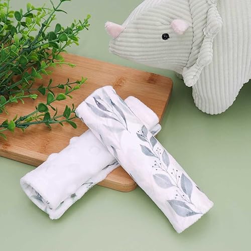 Miniatura 7 de DILIMI Funda para el cuello del asiento de automóvil para bebé, 2 almohadillas para cinturón de seguridad de automóvil de nave espacial, protectores