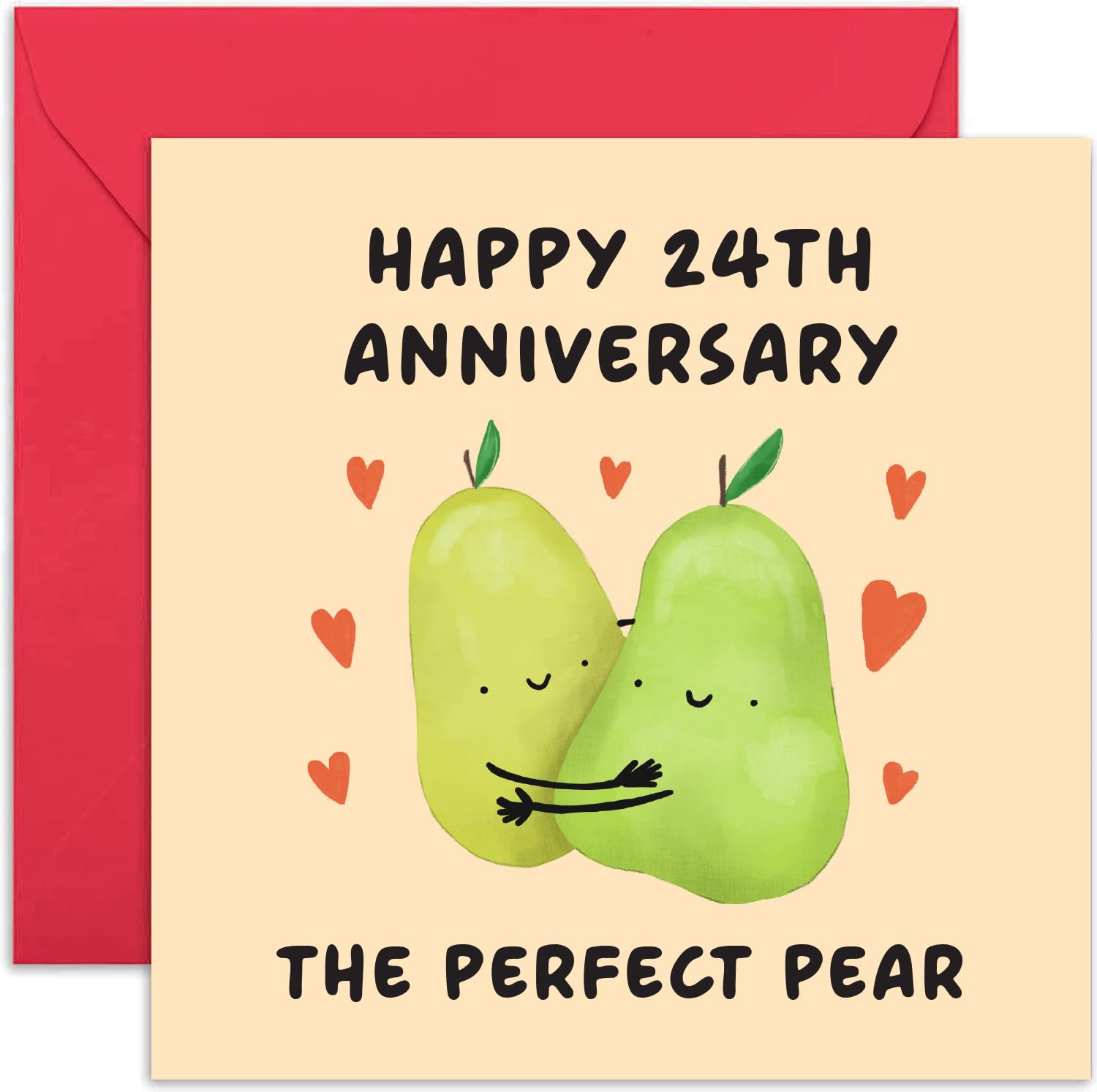 Old English Co. 24th Wedding Anniversary Card for Couple