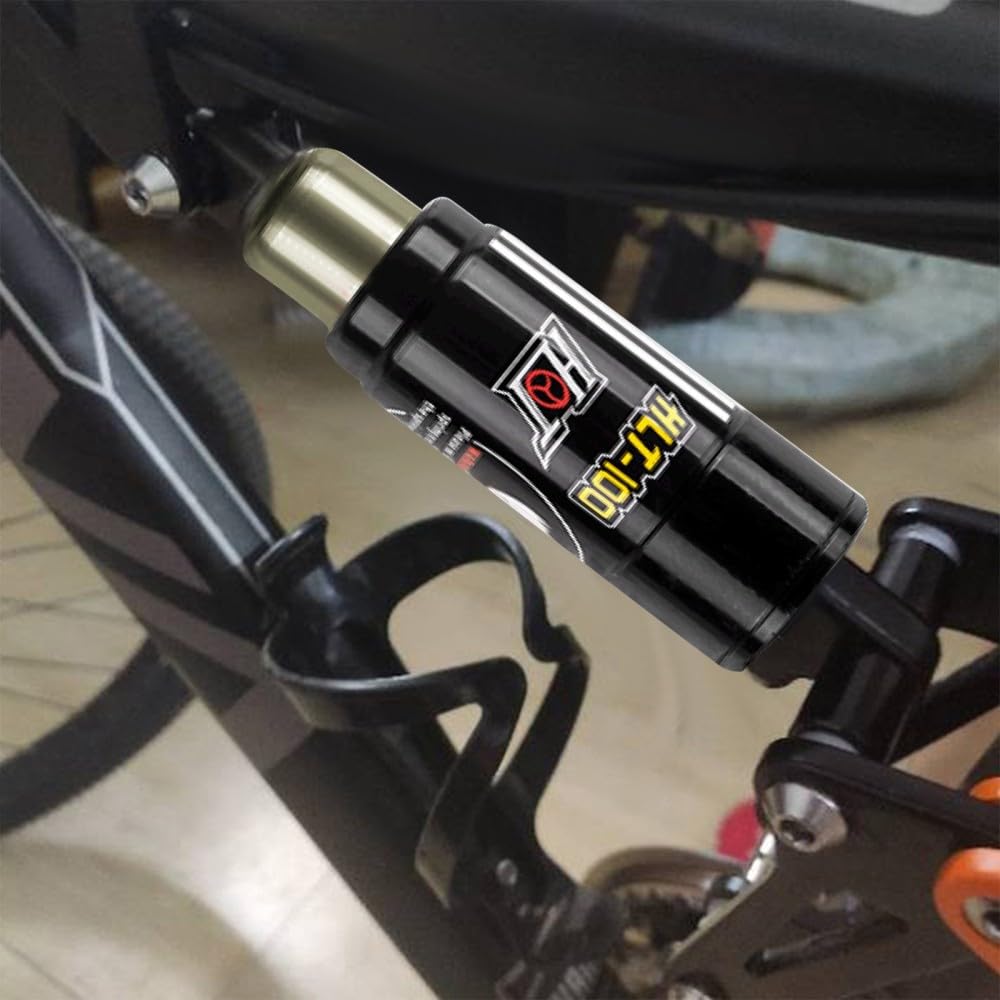 Amortiguador de choque de bicicleta, amortiguador hidráulico con tornillos de buje Muelle de bicicleta Amortiguador trasero para bicicletas de montaña de carretera de 125 mm/150 mm/165 mm/185 mm