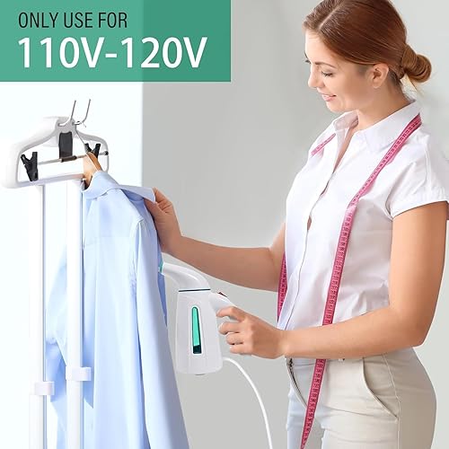 Miniatura 2 de OGHom Vaporizador para ropa, vaporizador de ropa portátil, vaporizador de mano para ropa, plancha de vapor para el hogar y los viajes, 8.5 fl oz