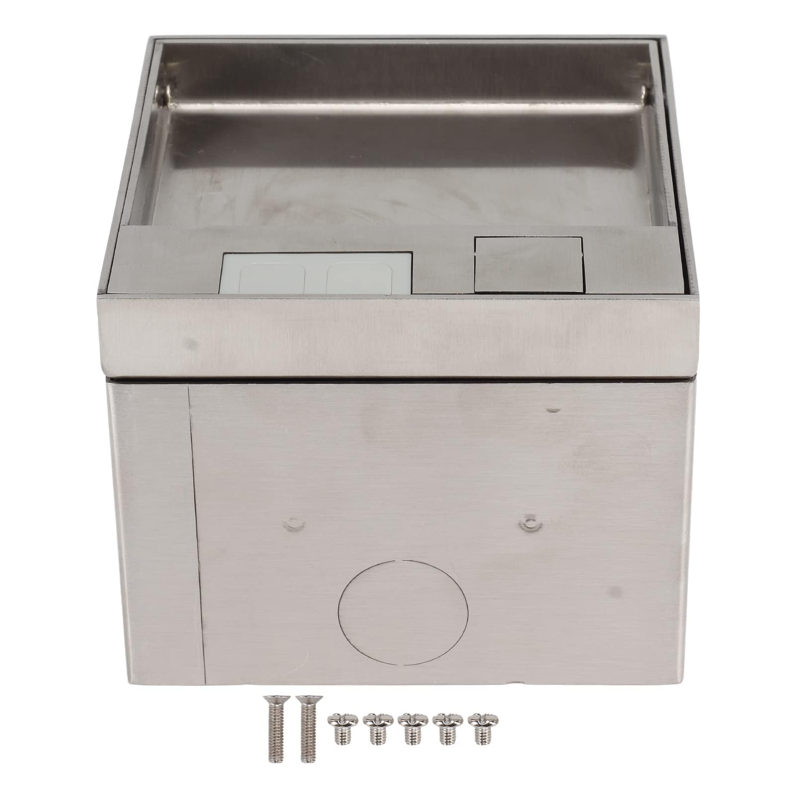 Presa Incasso UE, Presa Pavimento in Acciaio Inossidabile Presa Pavimento Impermeabile per Montaggio a Incasso AC250V per PC Accessori per Presa Interno per Uso Esterno