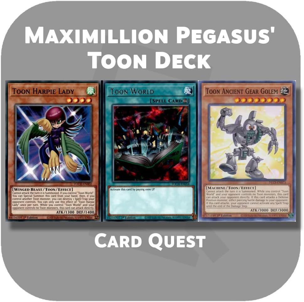Complete Custom Deck for Yu-Gi-Oh! - Maximillion Pegasus' Toon Deck