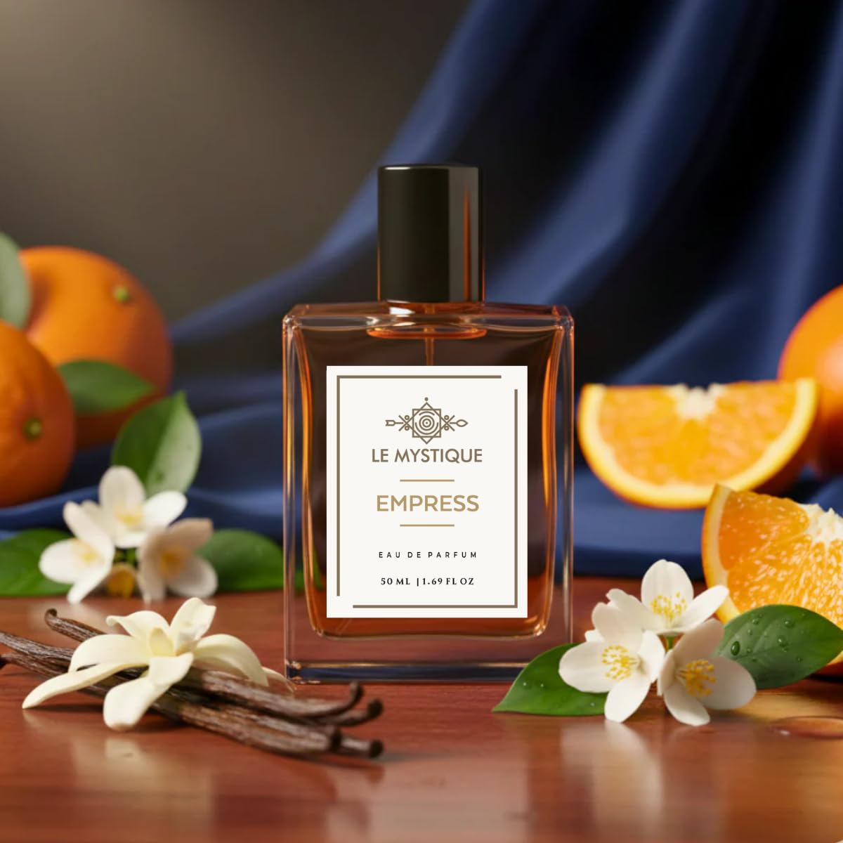 Le Mystique Eau de Parfum for Women Luxury Citrus Vanilla Perfume with Orange Blossom, Long Lasting Floral Fragrance, Elegant Designer Scent (Empress, 50ml)-picture-11