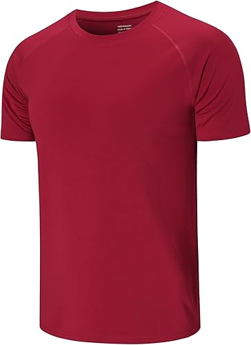 Camisas de correr para hombre, camisetas de entrenamiento para hombre, camisetas deportivas de fitness, camisetas de gimnasio para hombre, cuello
