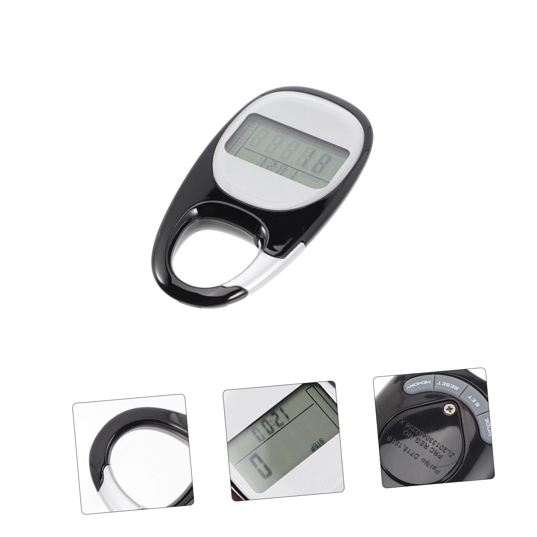 BESPORTBLE Lot De 3 Podomètres Pratiques pour Le Fitness Le Pasomètre 3D La Ceinture Le Compteur De Pas Et La Marche en Extérieur