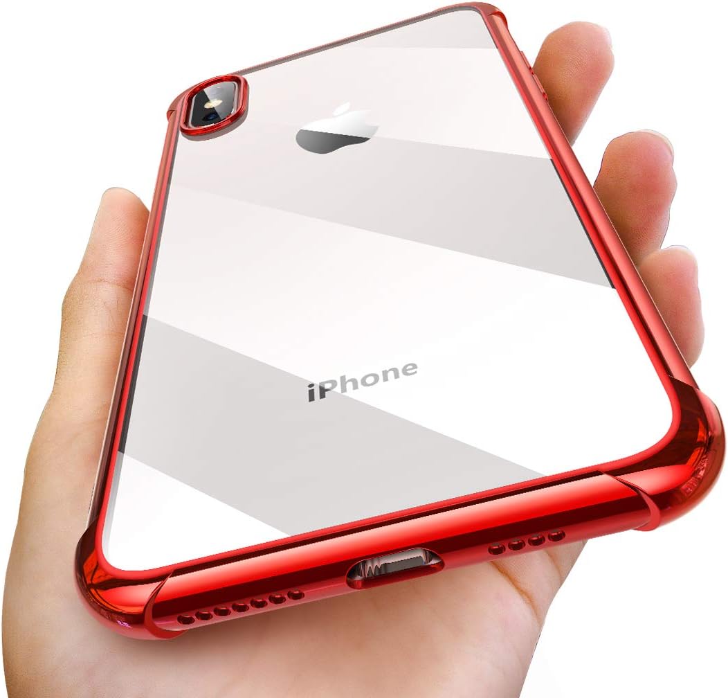 AINOPE Case Compatible iPhone Xs Max Case Clear, iPhone X Max Case Clear with 4 Corners Protection, Protective Cover with Soft Scratch-Resistant TPU Compatible iPhone Xs Max 6.5 inch 2018