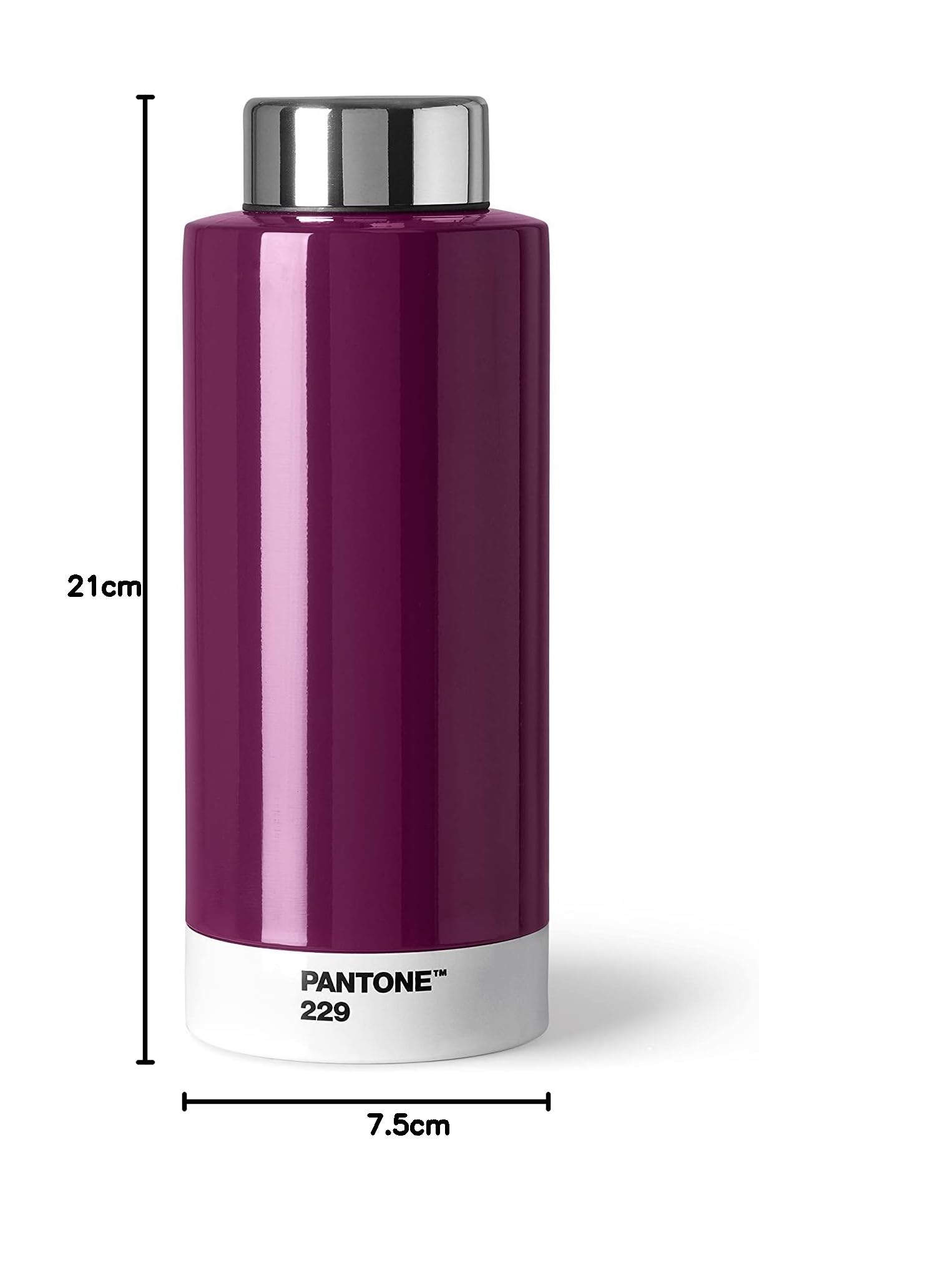 PANTONE Borraccia Termica 500ml Con Display Touch - Acciaio Inox, Mantiene Freddo 24h E Caldo 12h, Ermetica, Per Sport E Travel, Rosso - Foto 8