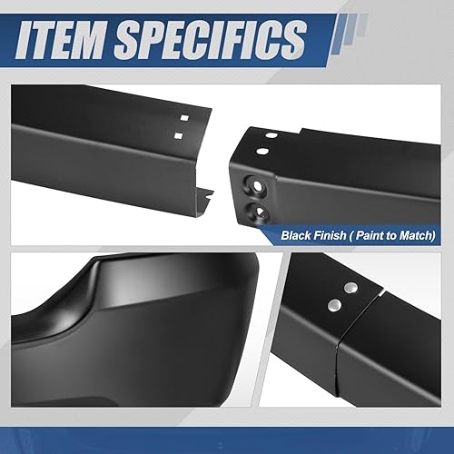 Miniatura 4 de Auto Dynasty Barra frontal para parachoques delantero compatible con Chevy Silverado 1500 2016, 2017, 2018, Silverado 1500 LD, estilo original sin