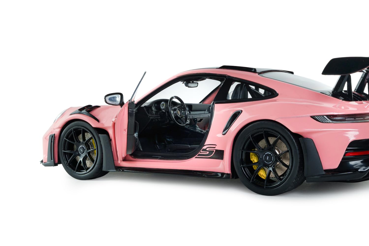 Solido - Porsche 911 GT3 RS 2024 1:18 – Die-Cast Modellauto, Sammlermodell aus Metall, pink, Exklusives Deutschland Modell, mit Kunststoffsockel, Fensterkarton
