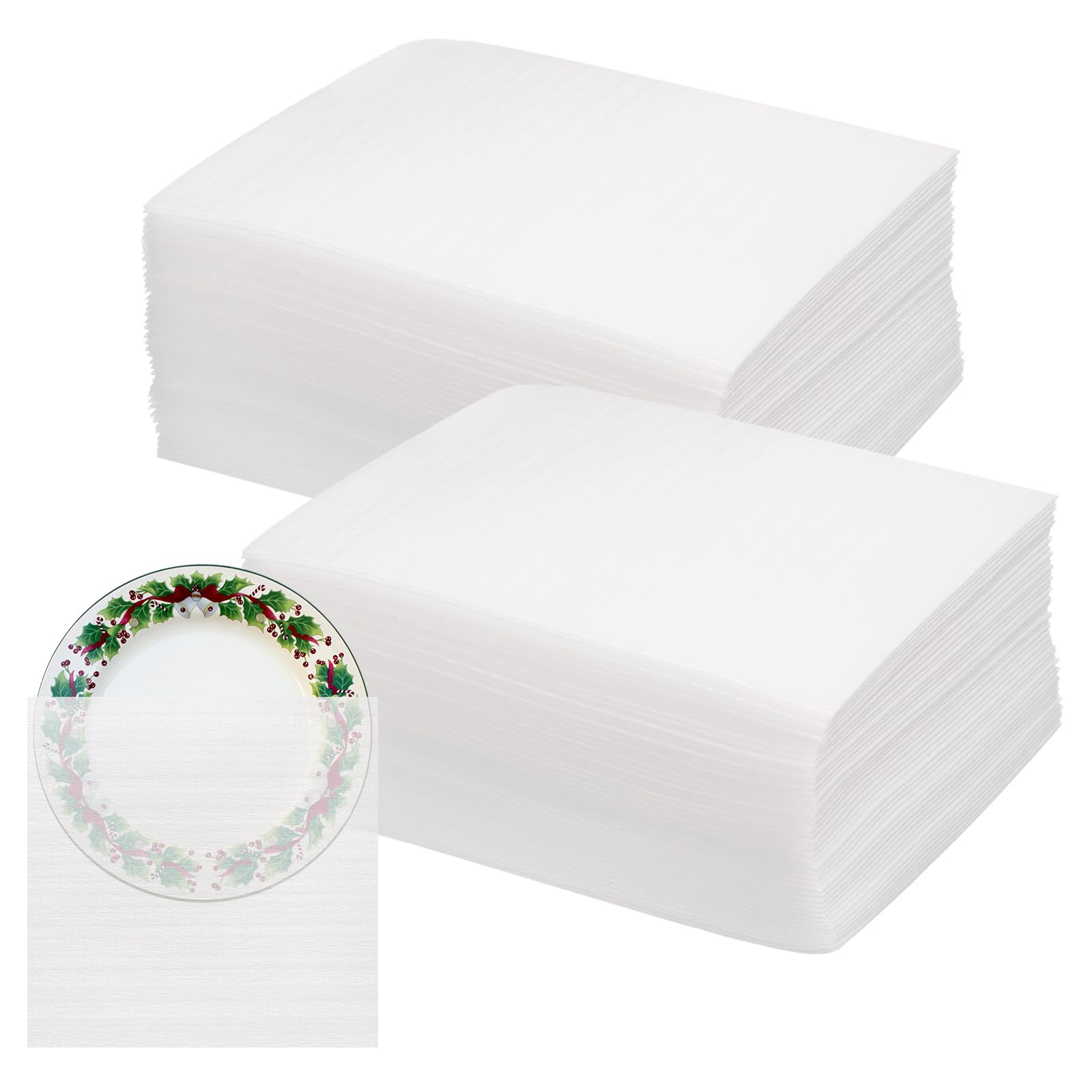 PATIKIL Foam Pouches, (15x15cm, White) (100 Pcs), Foam Cushion Pouches Packing Cushioning Supplies, Suit for - Moving/Transportation/Storage